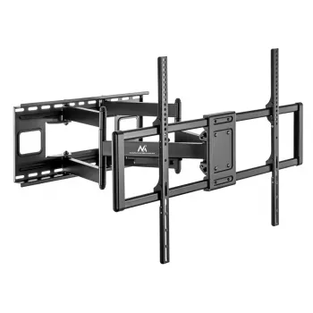 Maclean MC-482 TV-Wandhalterung für 60-120 Zoll flache und gebogene Fernseher bis max. 120 kg, VESA 900x600, schwenkbar, neigbar und drehbar, universelle TV-Halterung