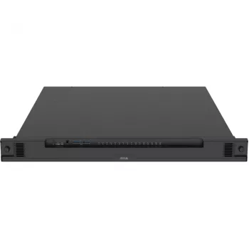 Netzwerk-Videorekorder AXIS S2216 Mk II 1U Schwarz — 16 Kanäle, bis zu 7680×4320, 4 TB HDD (max. 16 TB), 256 GB SSD, RAID 0/1/10, FIPS 140-2 L2