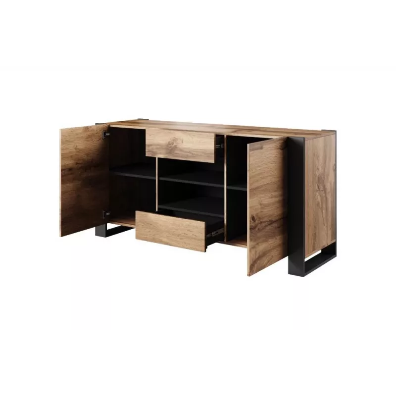 Cama Kommode WOOD Wotan-Eiche/Anthrazit