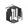 Wandmontierbarer Rack-Schrank LANBERG WF01-6618-10B, 18U, 600×600×907 mm, schwarz, 60 kg