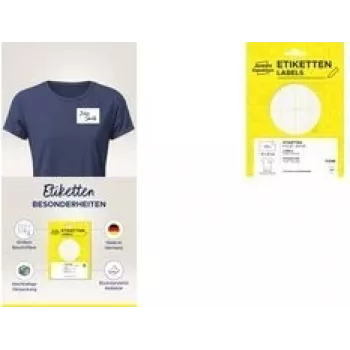 Etikettenaufkleber AVEYR Avery Zweckform 51066 wiederablösbar weiß 76 x 19 mm – Packung mit selbstklebenden Namensetiketten