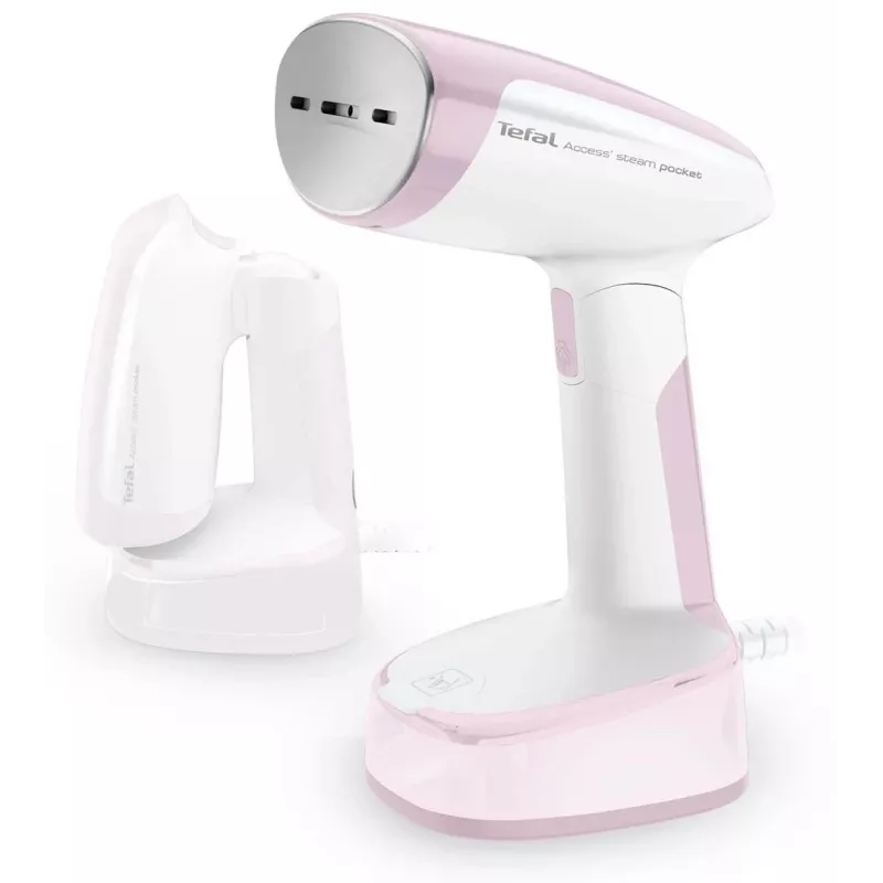 Handdampfbürste Tefal DT3050, 1300 W, 20 g/min Dampf, 0,12 L Tank, 2,6 m Kabel, rosa