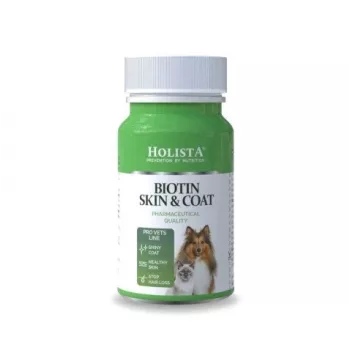 HOLISTA Biotin Haut & Fell - Ergänzungsmittel für Hunde und Katzen - 90 Stk.