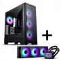 PHANTEKS Eclipse G400A PC-Gehäuse + Glacier M25 Gen2 AiO-Flüssigkeitskühlung - schwarz