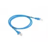 LANBERG Netzwerk-Patchkabel RJ45 Cat6 1 m Blau, U/UTP, CCA Litze, AWG24, PCU6-20CC-0100-B