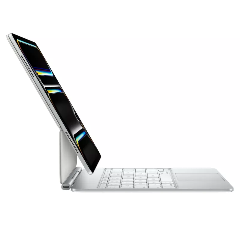 Apple Magic Tastatur für iPad Pro 13 Zoll M4 Deutsch Weiß QWERTZ Trackpad