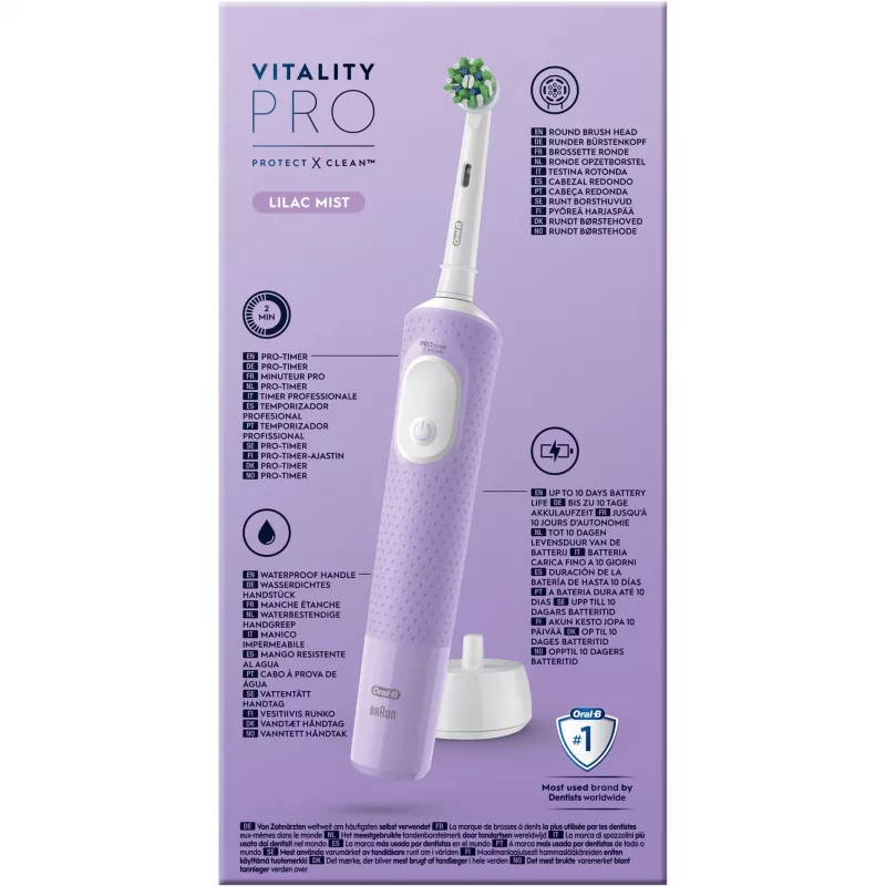 Oral-B Vitality Pro Elektrische Zahnbürste Lila 1 Bürste