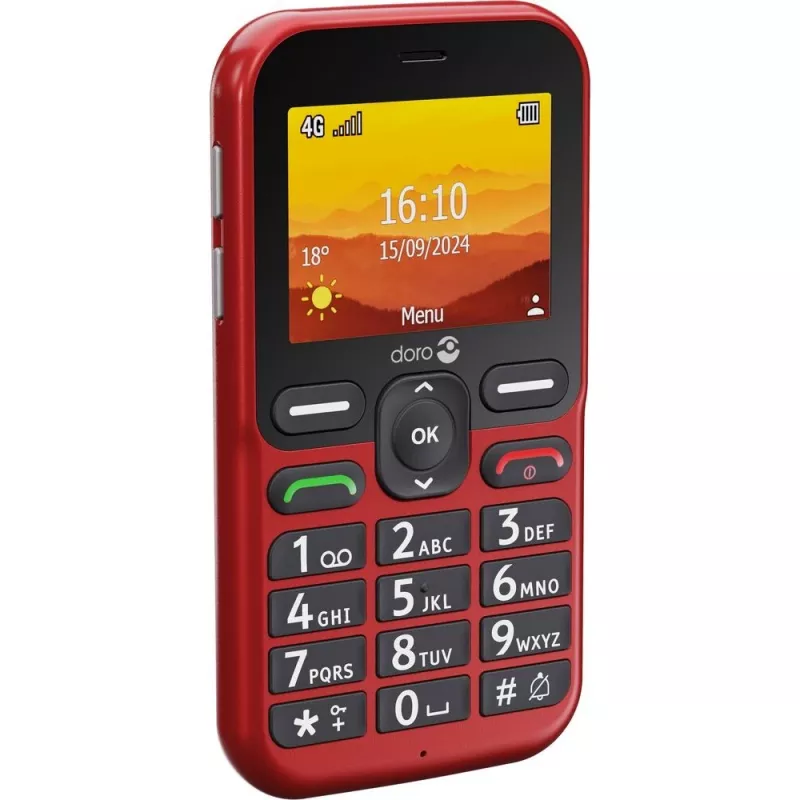 Doro Leva L10 4G, Großtastentelefon, Rot (380571)