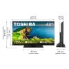 TV LED 43UV3F63DG 43 Zoll LED-Display 4K-Auflösung