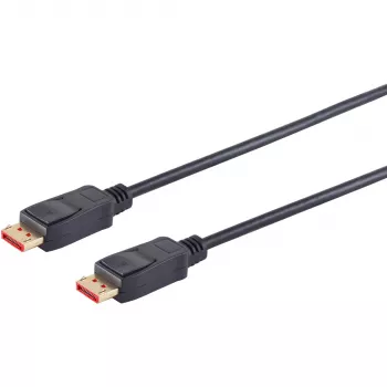 DisplayPort-Kabel S/CONN 10-70025 1 m Schwarz