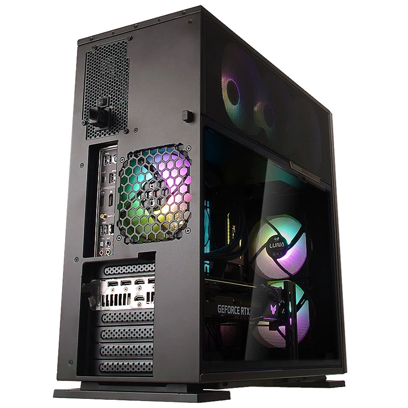 Computergehäuse In Win IW-CS-515BLK-1AL120 Midi-Tower Schwarz