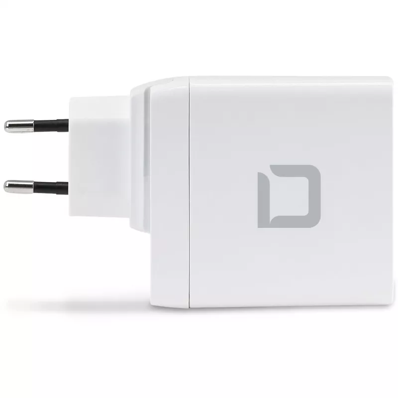 DICOTA D31983 Ladegerät für Mobilgeräte und Laptops, Weiß, AC-Schnellladung, Induktiv
