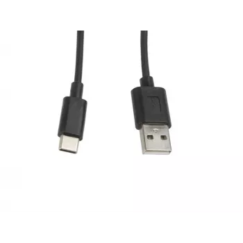 Kabel Lanberg CA-USBO-10CC-0010-BK (USB 2.0 Stecker - USB 2.0, USB, Typ C Stecker, 1m, Schwarz) (CA-USBO-10CC-0010-BK)