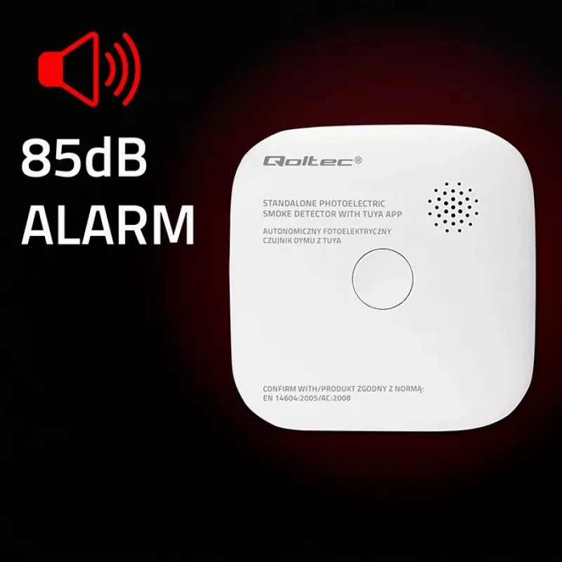 Rauchmelder mit Batterie Tuya WiFi LED