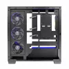 PC-Gehäuse MODECOM Volcano Stellar 5F ATX Midi Tower, gehärtetes Glas, 5 vorinstallierte Lüfter, USB‑C, unterstützt microATX/ATX, max. GPU 420 mm, CPU-Kühlerhöhe 175 mm
