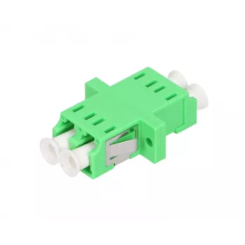 Extralink LC/APC Singlemode Duplex Glasfaseradapter, grün, LC/APC-Stecker