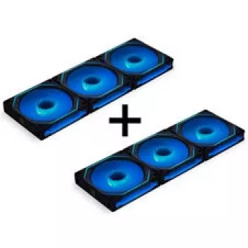 LIAN LI UNI FAN SL-INF 120 ARGB Reverse Blade PWM 6er-Pack Schwarz