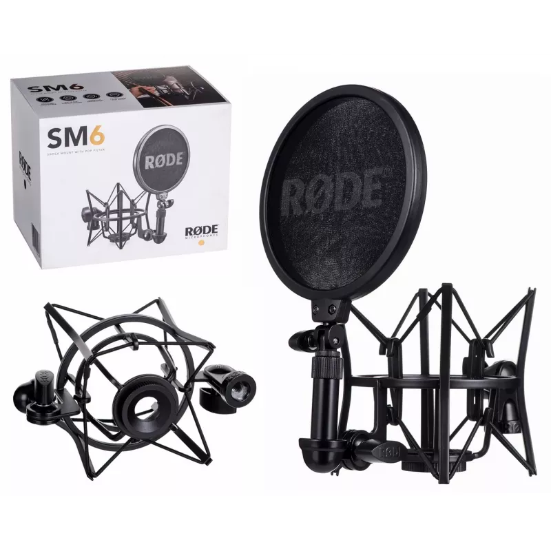 Mikrofon RØDE SM6 — Schwarz, Gewicht 0,682 kg, Maße 210×133×210 mm