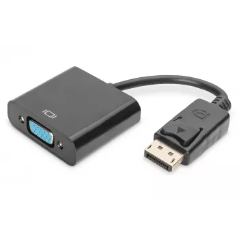 Assmann DisplayPort-Adapterkabel. DP - HD15 M/F. 0,15 m. mit Verriegelung. DP 1.1 kompatibel. UL. bl. ohne Abschirmung. 32AWG (AK-340410-001-S)