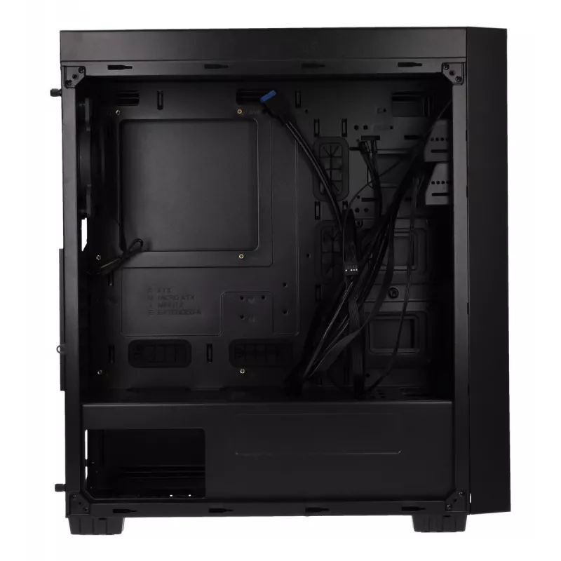 Gembird Fornax K500 ATX Computergehäuse, Midi-Tower, Schwarz