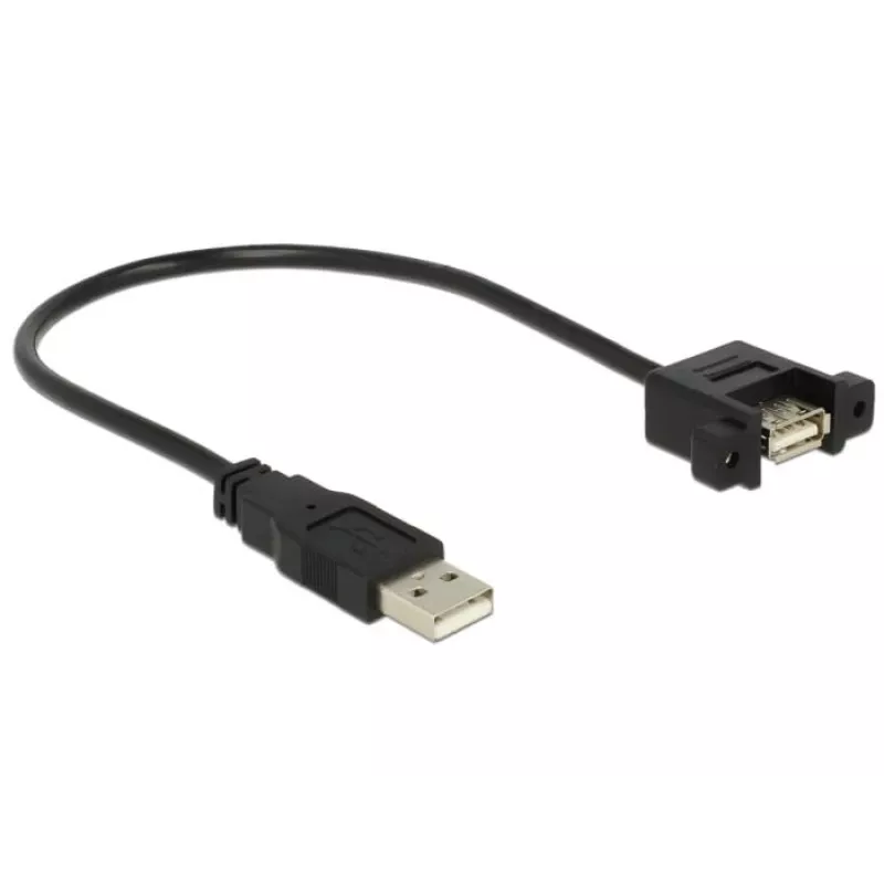 USB-Kabel DeLOCK 85462 USB 2.0 0,25 m Schwarz