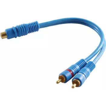 ShiverPeaks Cinch-Verlängerungskabel 40053 — analoges RCA-Audiokabel, Stereo, 2 Stecker