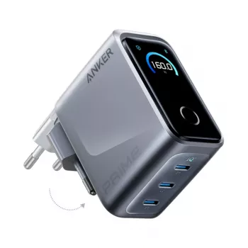 Ladegerät für Mobilgeräte Anker A2687341 — Kabelloses Indoor-Ladegerät mit Netzstrom, universell, Silber