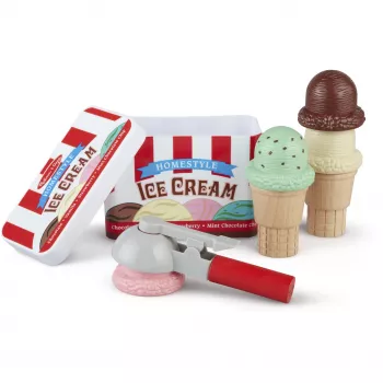 Melissa & Doug Scoop & Stack Eiscreme-Set Spielküche
