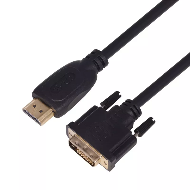 TB HDMI-DVI-Kabel 1,8 m gold-ummantelt, DVI 24+1