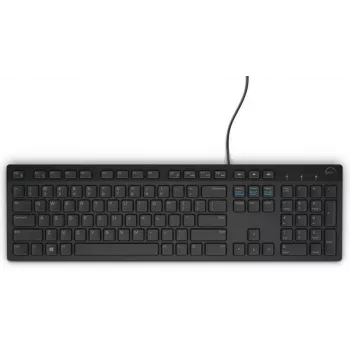 Kabelgebundene Full-Size-Tastatur Dell KB216 — QWERTY Nordic-Layout, schwarz, USB