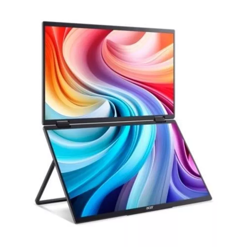 Tragbarer Monitor Acer PD163QT 39,6 cm (15,6 Zoll) FHD 1920x1080 IPS 8 ms USB-C Schwarz VESA 75x75