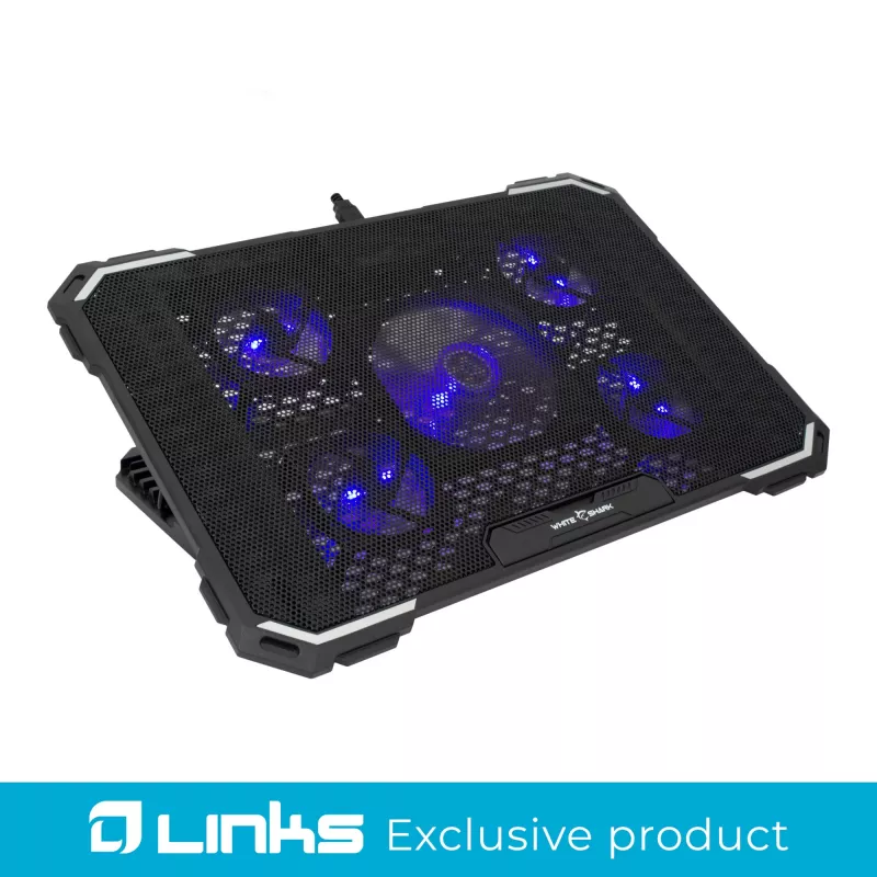 Laptop-Kühlpad White Shark GCP-20 Ice Ghost — leicht, langlebig, Modell ICE-GHOST