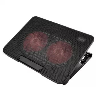 Laptop-Kühlpad SAVIO COS-02, 2 Lüfter 14 cm, USB-betrieben, bis 17,3 Zoll, schwarz