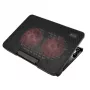 Laptop-Kühlpad SAVIO COS-02, 2 Lüfter 14 cm, USB-betrieben, bis 17,3 Zoll, schwarz