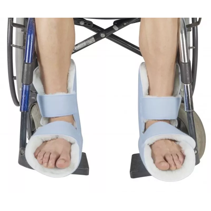 Fersenschutz TIMAGO SVP 2413, Velours, Einheitsgröße, Klettverschluss, weiß, 2er-Pack