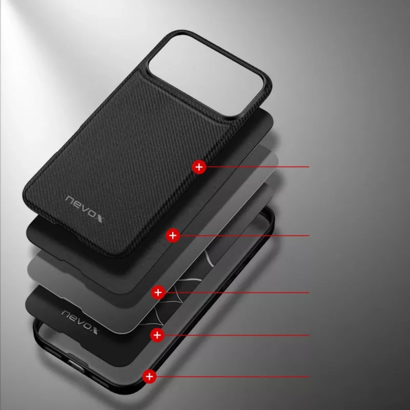 nevox StyleShell NYLO - iPhone 17 Pro Max 6.9 schwarz (2529)