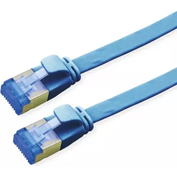 VALUE Patchkabel Cat.6A (Klasse EA) FTP, extraflach, Blau, 0,5 m (21.99.2150)