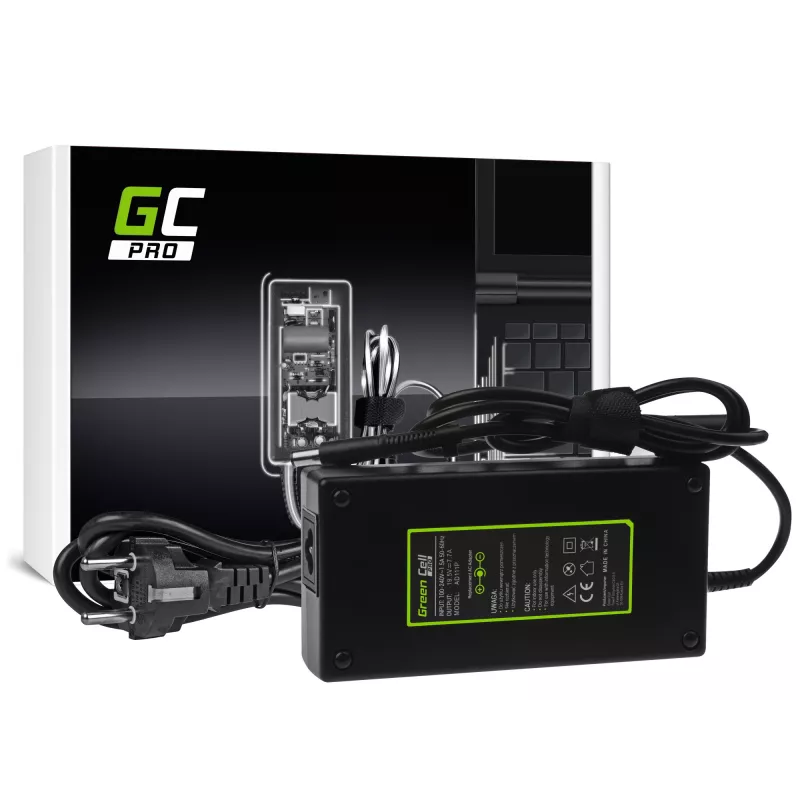 Netzteil Grün Cell AD111P 150W 19.5V 7.7A Universelles Laptop-Netzteil Schwarz