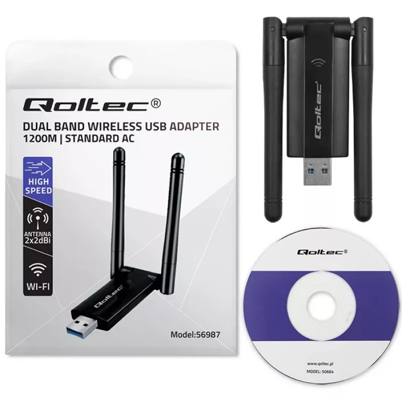Schneller drahtloser USB-Dual-WLAN-Adapter 2 X