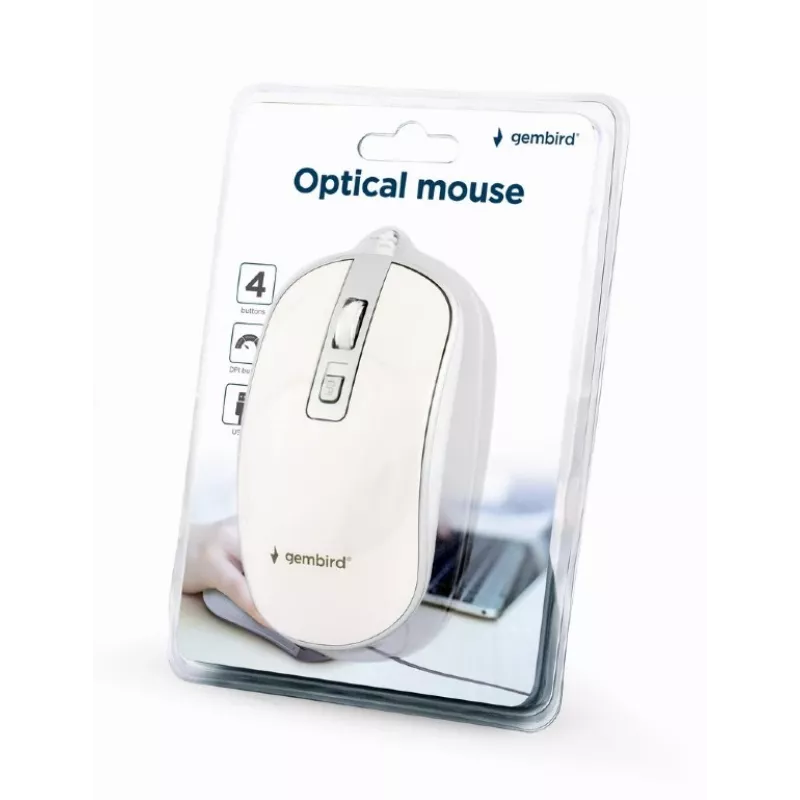 Gembird MUS-4B-06-WS Maus USB Typ-A