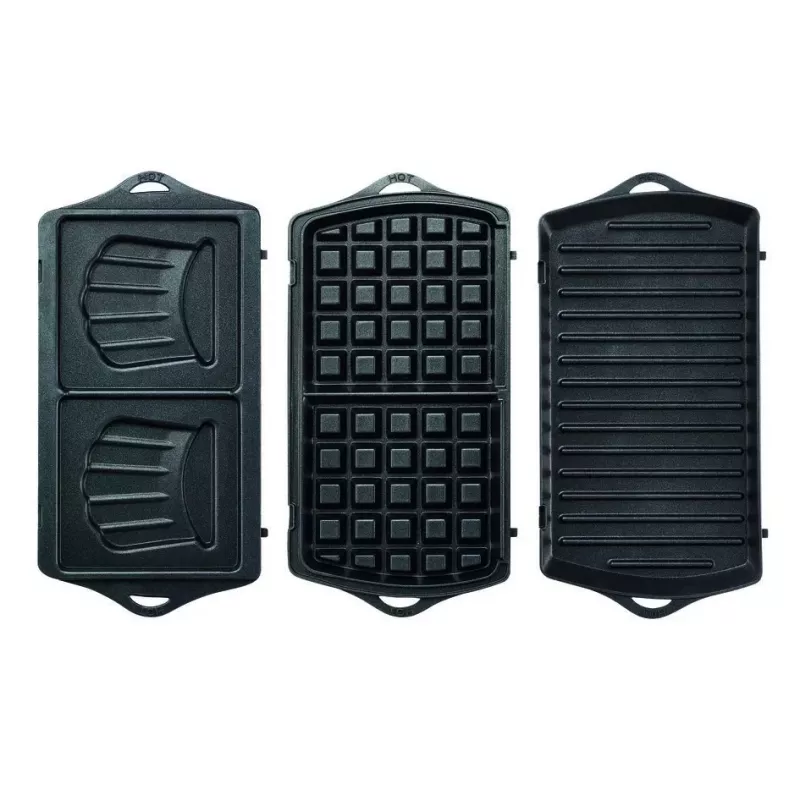 Sandwichmaker Tefal Break Time SW6148 — 2 Sandwiches, herausnehmbare Antihaft-Platten, Kabelaufbewahrung, schwarz/grau