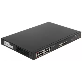Dahua Technology PoE PFS3220-16GT-240 Netzwerk-Switch Unmanaged L2 Gigabit Ethernet (10/100/1000) Power over Ethernet (PoE) Schwarz