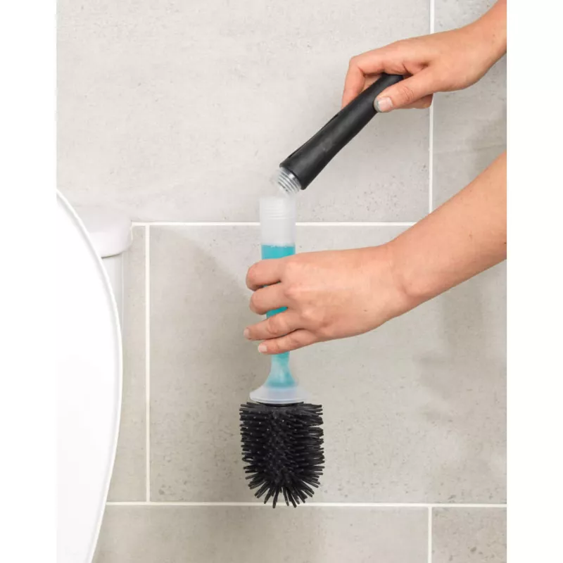Toilettenbürste Beldray LA033996UFFEU7 Antibac Grau, antibakterielle Toilettenreinigungsbürste