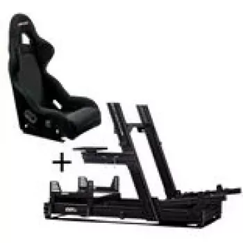 Next Level Racing GTElite Aluminium Simulator Cockpit - Wheel Plate Edition + O-Rouge C1-XL Cold Fusion Simracing Seat