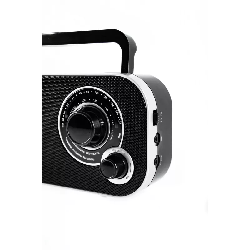 Tragbares Radio Camry CR 1140b — AM/MF, Grau, Netz- oder Batteriebetrieb, kompakt 280×65×113 mm