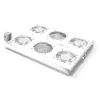 ROLINE 19-Zoll-Dachlüftereinheit mit Thermostat, 4 Lüfter, Stahlgehäuse, grau