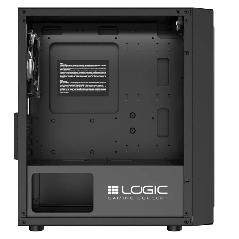 Logic Atos ARGB Mini USB 3.0 Micro-Tower-Gehäuse, Schwarz (AM-ATOS-10-0000000-0002)