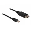 Kabel Mini DP/DP 1.2 DeLOCK 82438 2 m Schwarz