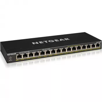 NETGEAR GS316P Unmanaged Gigabit Ethernet (10/100/1000) Power over Ethernet (PoE) Schwarz