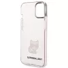 Karl Lagerfeld KLHCP14MCTRI Iphone 14 Plus / 15 Plus 6.7 Hardcase Pink / Pink Transparent Choupette Body